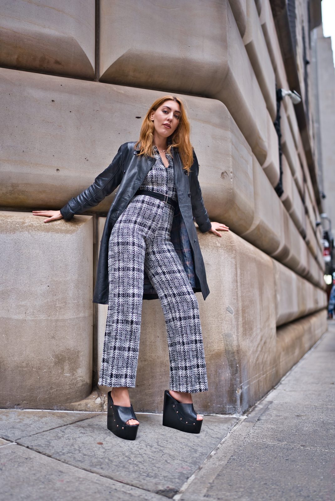 The Amber worn on the model in New York